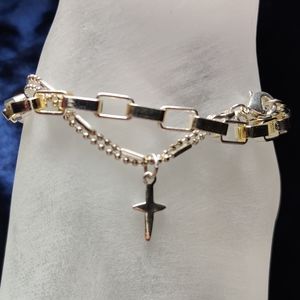 4 Piece Silver Set, Hoops & Bracelets